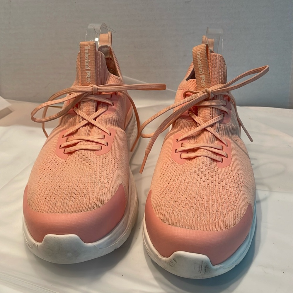 Women's Timberland PRO Knit‎ Setra Composite Safety Toe Sneakers Women’s 8W Pink
